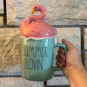 Rae a Dunn Summer Lovin’ flamingo topper